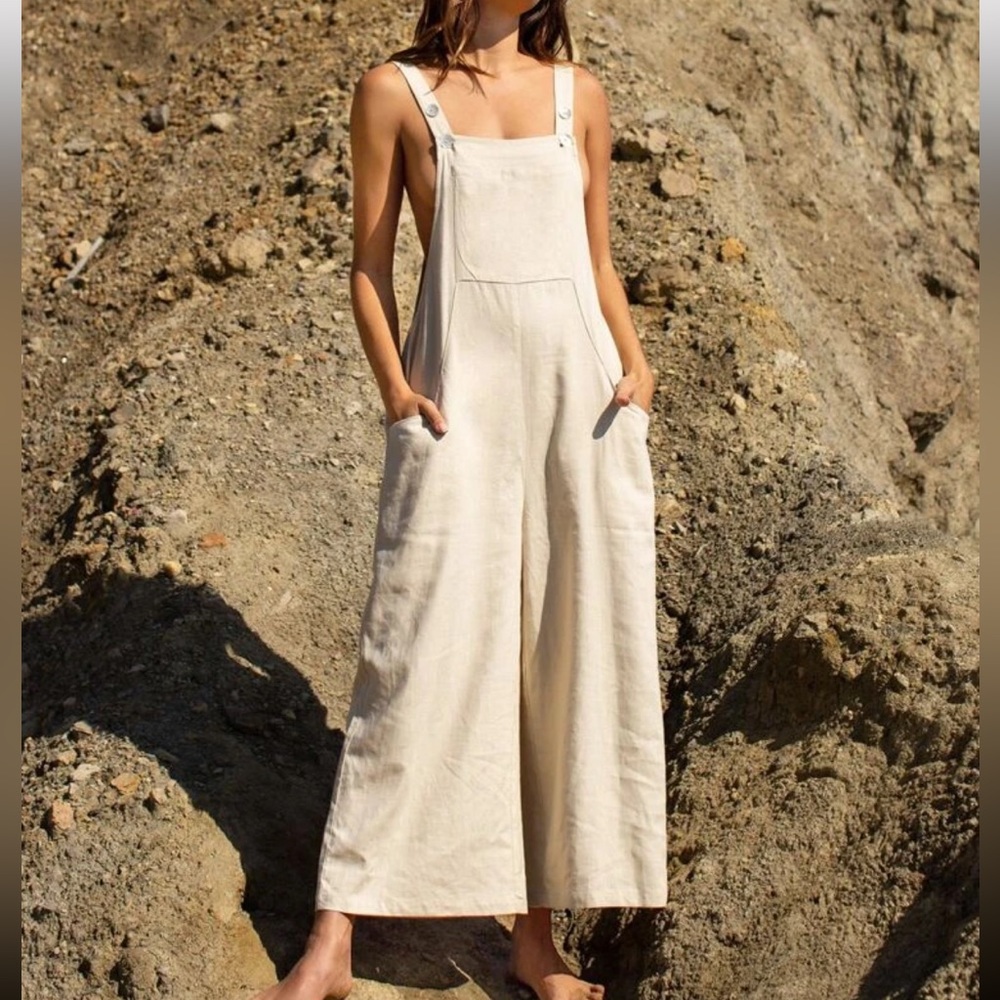 🥳Host Pick🎉Linen Overalls